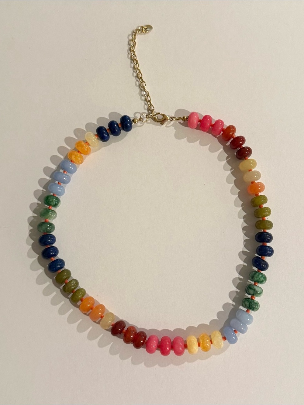 Multicolor Beaded Choker Necklace - Women Jewelry